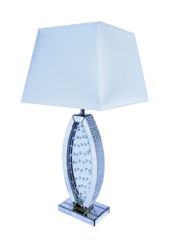 Decorative table lamp with crystal detail ( without top)