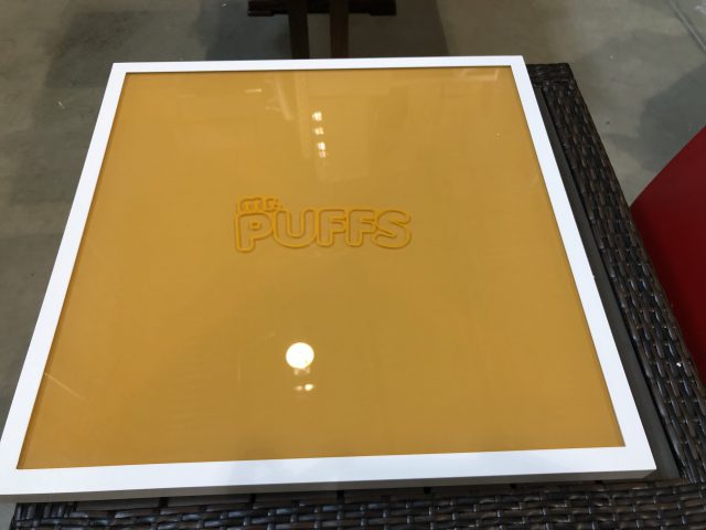 Custom Logo Glass Table Tops