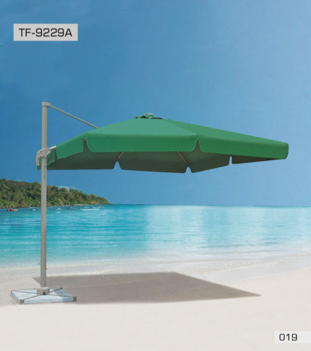 Green Aluminum Patio Umbrella