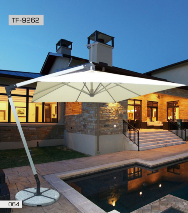 Square Aluminum Patio Umbrella