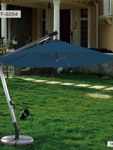 Blue Aluminum Patio Umbrella