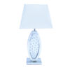 Lampe de table décorative avec détails en cristal (sans abat-jour)