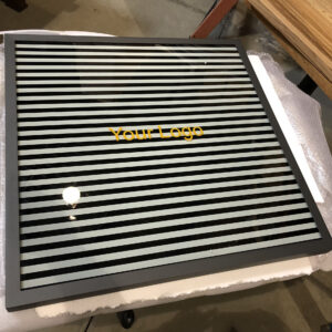 Alternative view of Custom Logo Glass Table Tops