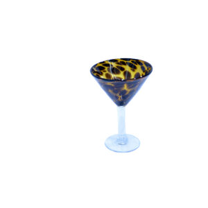 Verres à martini soufflés à la main (motif léopard)
Lot de 4