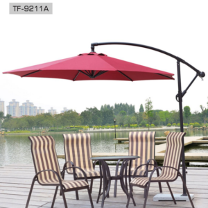 Red Aluminum Patio Umbrella