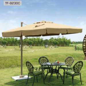 Brown Aluminum Patio Umbrella